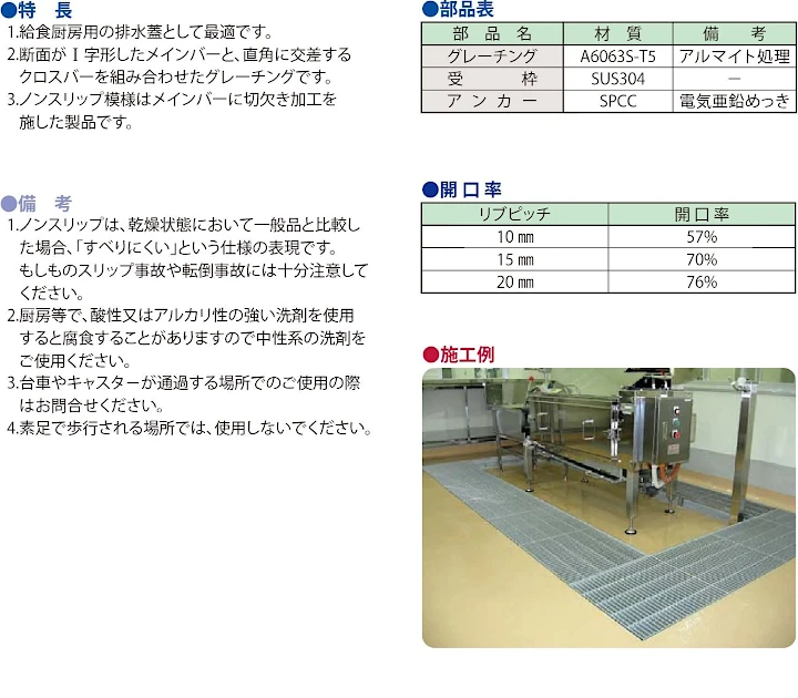 グレーチング frp 吹き抜け frpグレーチング sus U字溝 側溝 ステンレス 樹脂 スチール 激安 販売 格安 安い 安く買う 最安値 アルミニウムグレーチング03