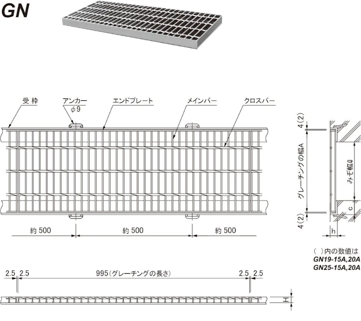 グレーチング frp 吹き抜け frpグレーチング sus U字溝 側溝 ステンレス 樹脂 スチール 激安 販売 格安 安い 安く買う 最安値 スチール製グレーチング01