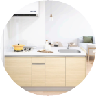 システムキッチン キッチン メーカー 格安 激安 価格 安い 販売 安く買う アウトレット ハウステックイメージ