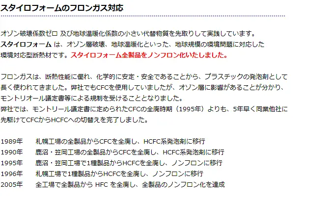 スタイロフォーム スタイロエース スタイロフォームEX スタイロフォームAT スタイロフォームFG 激安 価格 販売 安い 格安 スタイロフォームの特徴と性能09