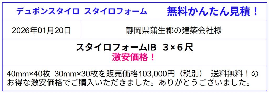 スタイロフォームEX スタイロフォームAT スタイロフォームFG スタイロエースⅡ 激安価格◇スタイロフォームが安い!EX AT FG スタイロエースの価格を確認!格安価格販売!