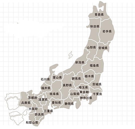 ワンド（ONEDO）販売エリア地図