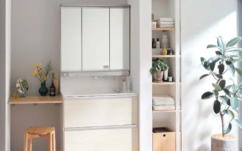 ウツクシーズ panasonic 洗面化粧台 洗面台 安い メーカー 安く買う 見積もり 値引き率 ホームセンター 格安 激安 価格 イメージ