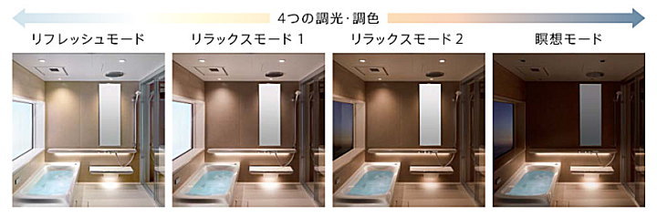 シンラ システムバス TOTO 見積もり 激安 価格 見積 戸建用 調光調色システム 説明画像2
