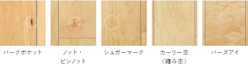 朝日ウッドテック フローリング カタログ 激安 価格 フローリング材（床材）ライブナチュラル(ピュアハード塗装） ライブナチュラルピュアハード塗装） ハードメイプル/Hard Maple　キャラクター